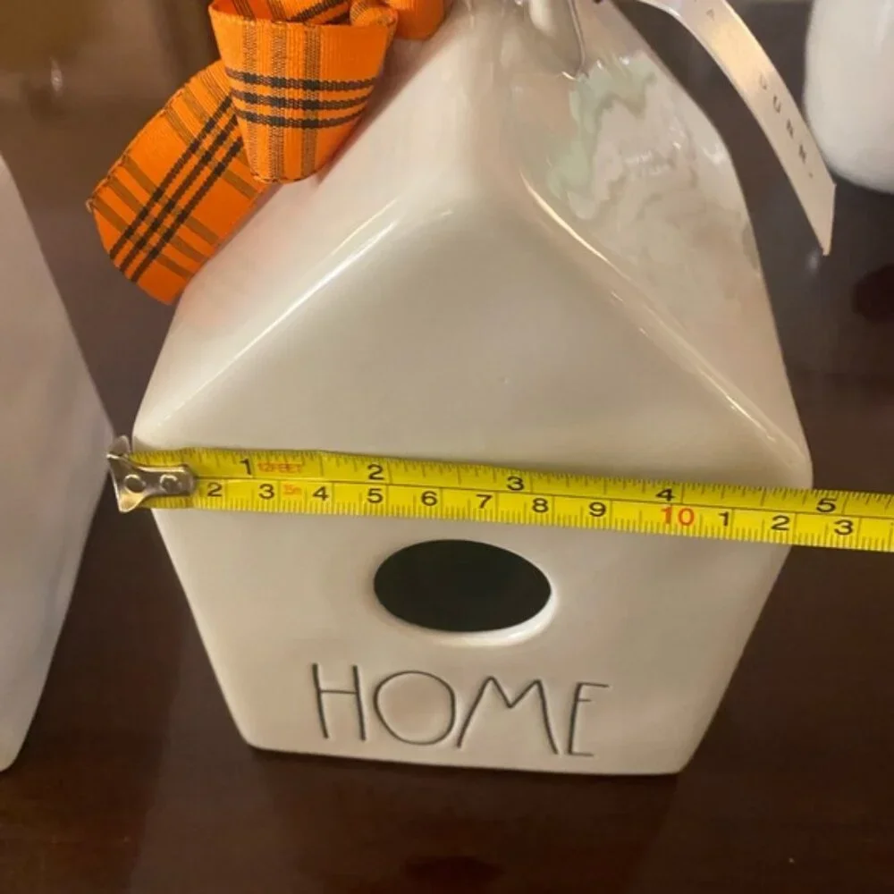 RAE DUNN Collectible Ceramic “HOME” Birdhouse